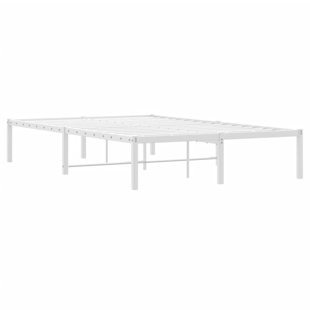 Sengeramme i metall hvit 120x190 cm