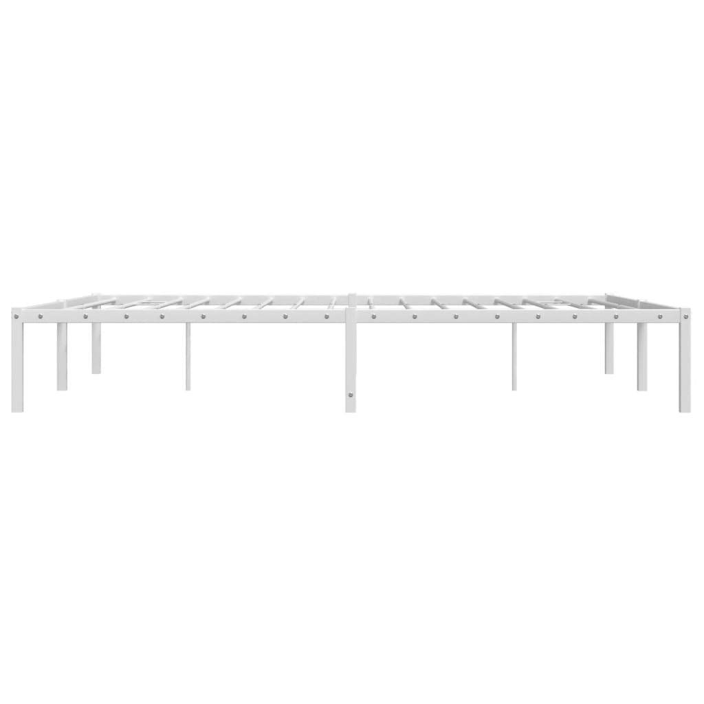 Sengeramme i metall hvit 160x200 cm