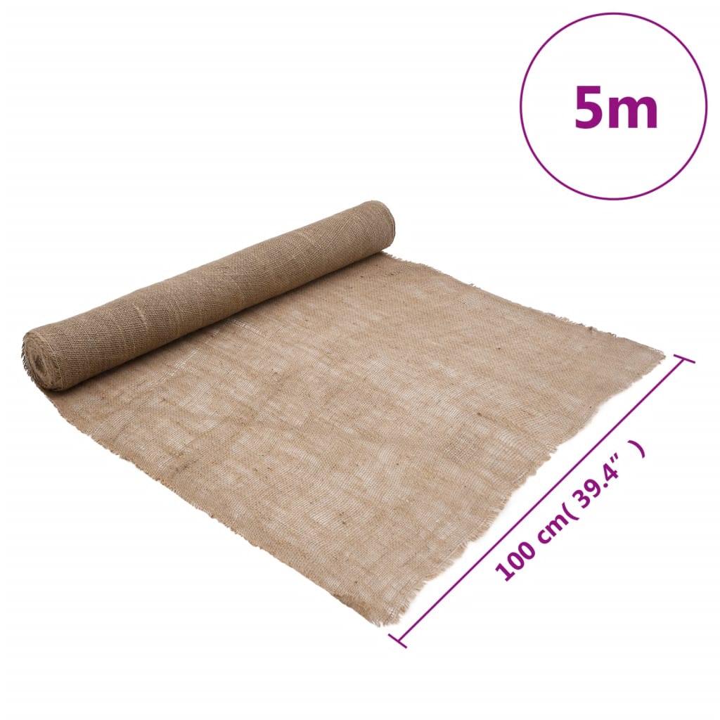 Juterull 1x5 m 100% jute 200 gsm