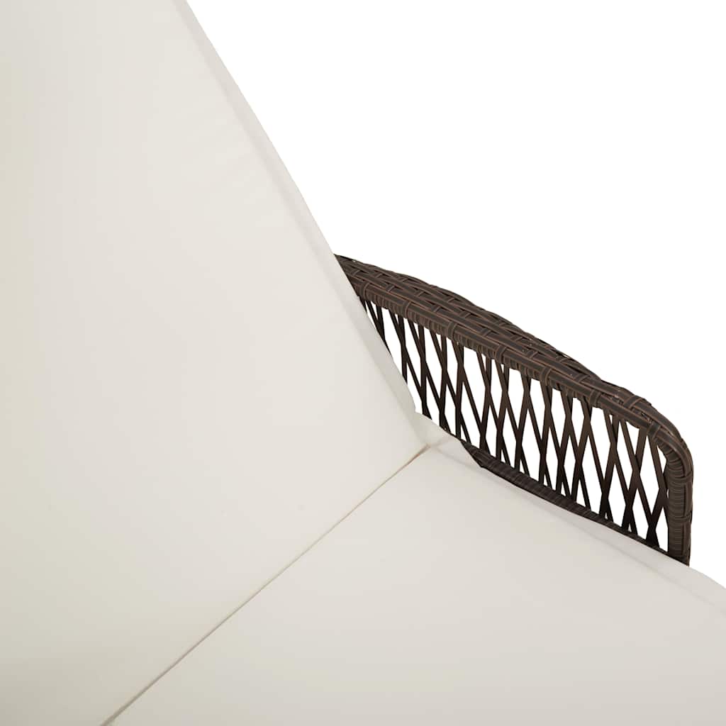 Solseng Brun og kremhvitt PE Rattan 157 x 55 x 92 cm