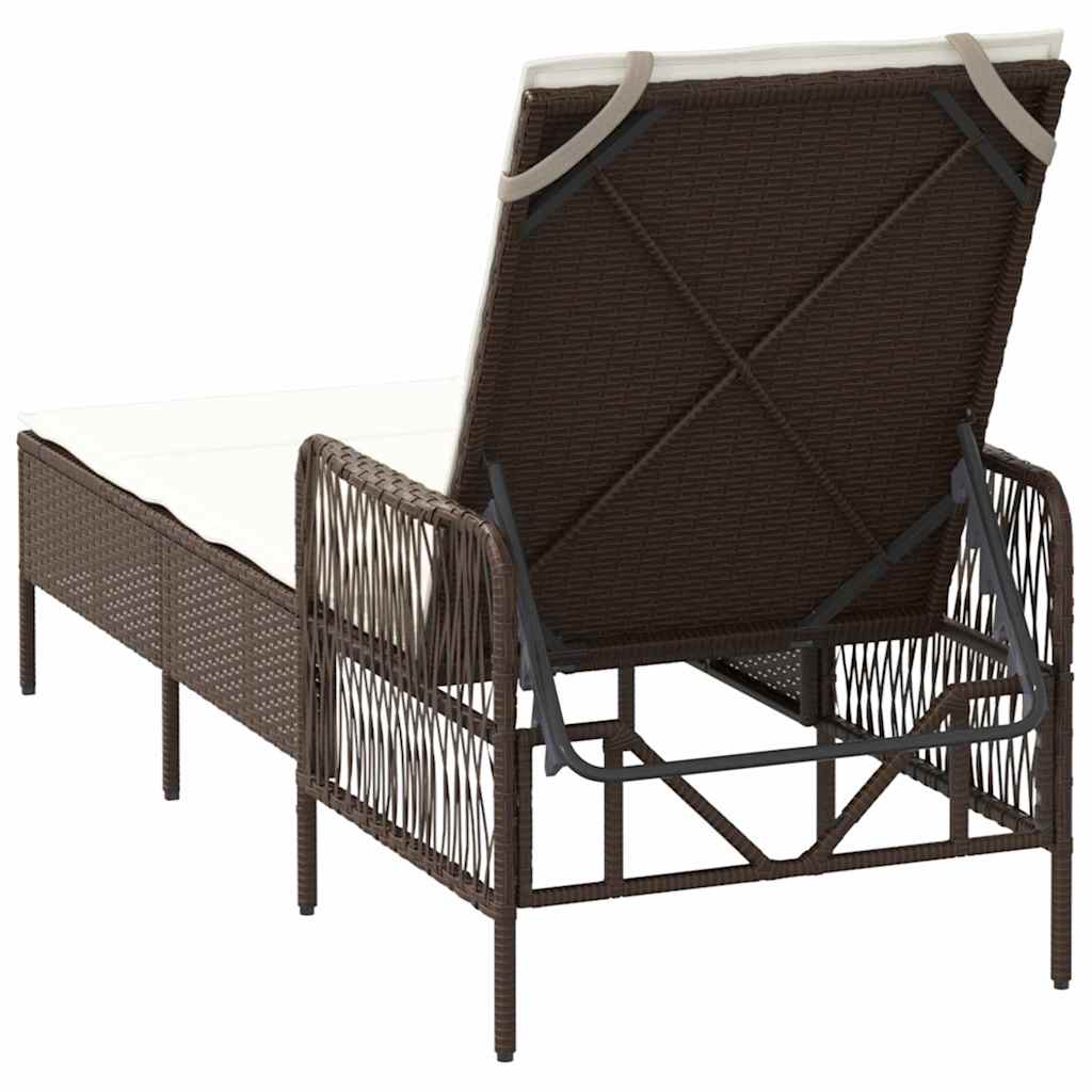 Solseng Brun og kremhvitt PE Rattan 157 x 55 x 92 cm