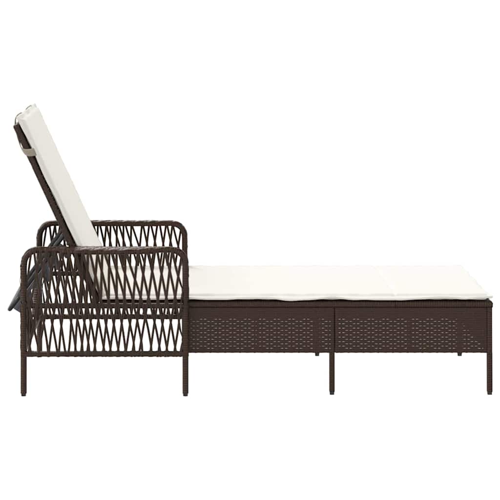 Solseng Brun og kremhvitt PE Rattan 157 x 55 x 92 cm