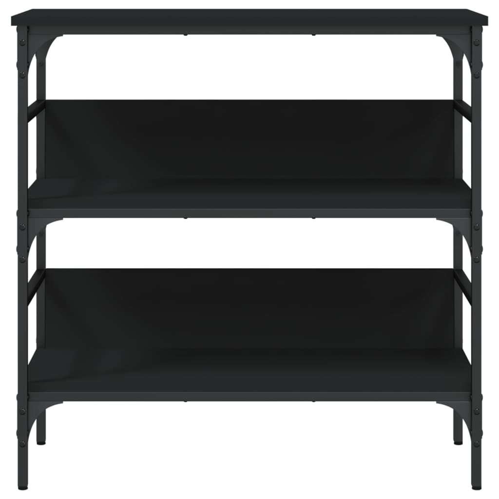 Konsollbord svart 75x32x75 cm konstruert tre