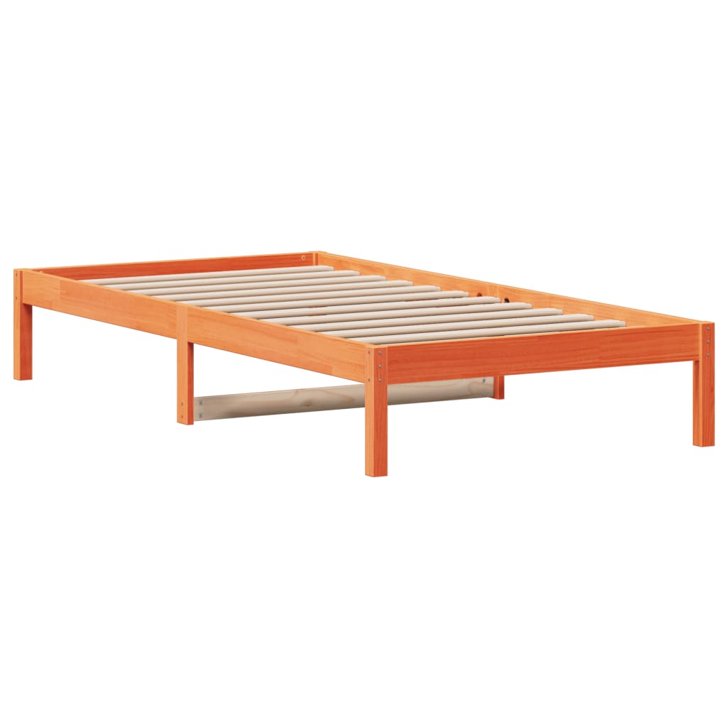 Dagseng uten madrass voksbrun 80x200 cm heltre furu
