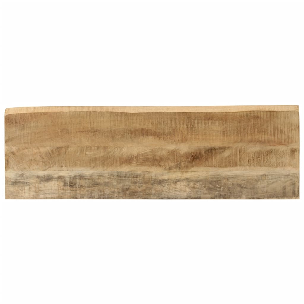 Konsollbord med naturlig kant 105x33x76 cm heltre mango