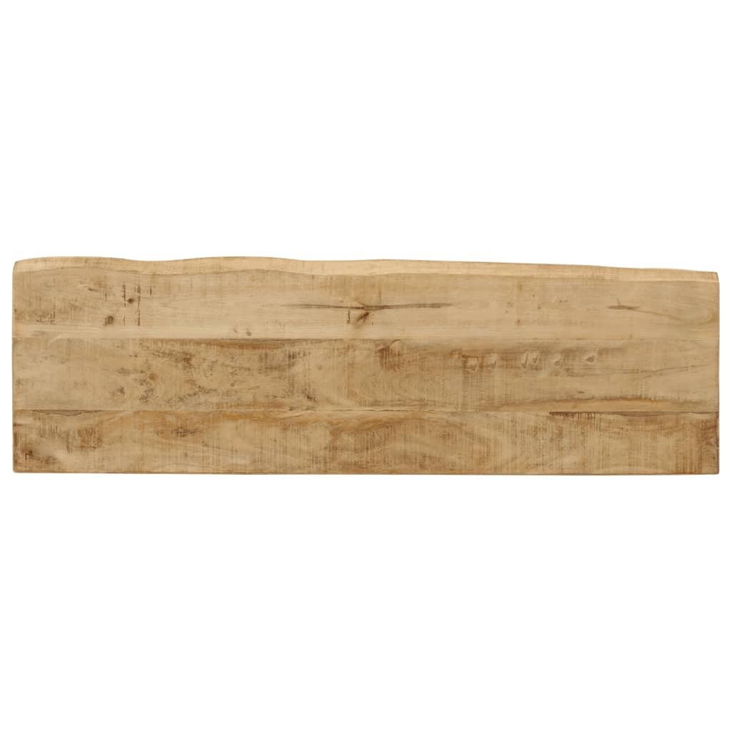 Konsollbord med naturlig kant 105x33x76 cm heltre akasie