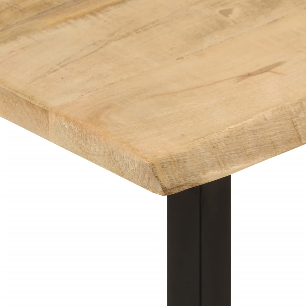 Konsollbord med naturlig kant 105x33x76 cm heltre akasie