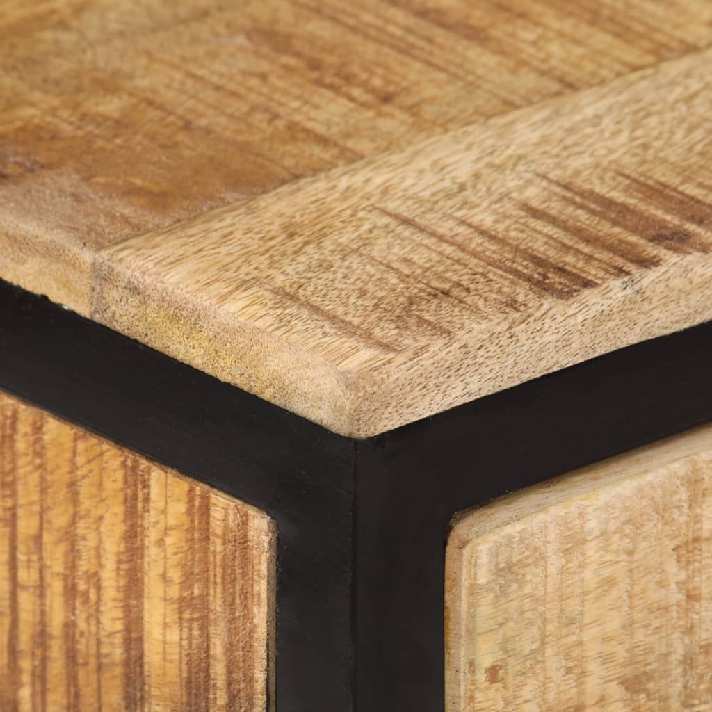 Konsollbord 70x35x70 cm grovt heltre mangotre