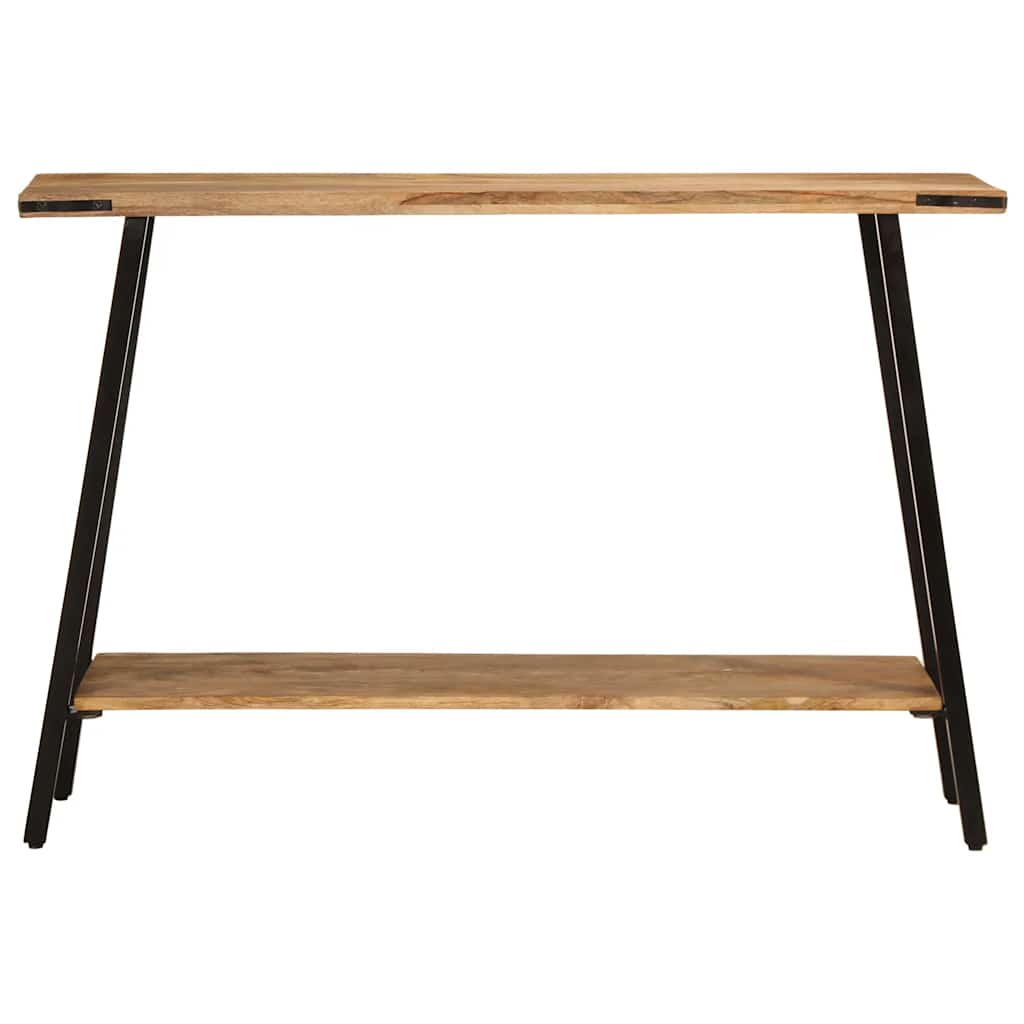 Konsollbord 110x30x75 cm grovt heltre mango