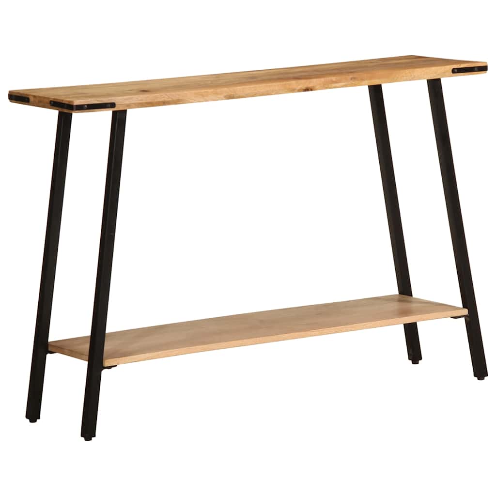 Konsollbord 110x30x75 cm grovt heltre mango
