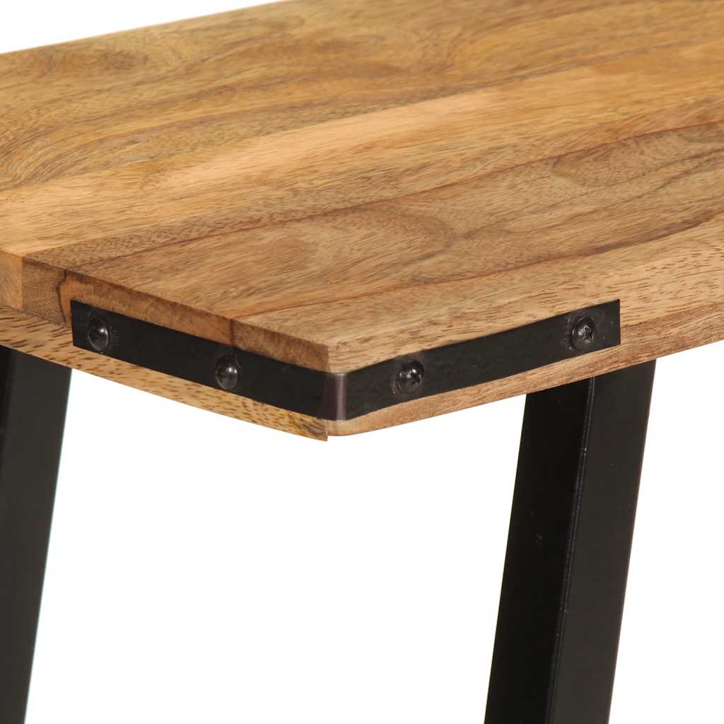 Konsollbord 110x30x75 cm grovt heltre mango