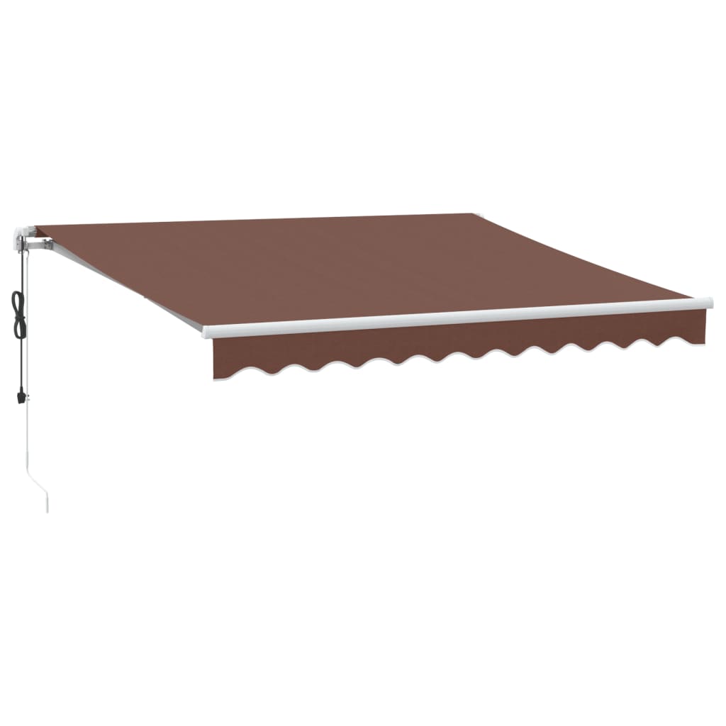 Automatisk uttrekkbar markise burgunder 300x250 cm