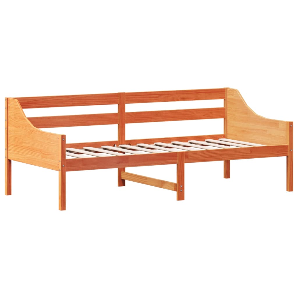 Dagseng uten madrass voksbrun 80x200 cm heltre furu