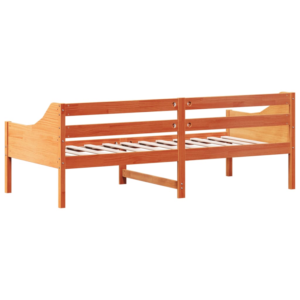 Dagseng uten madrass voksbrun 80x200 cm heltre furu