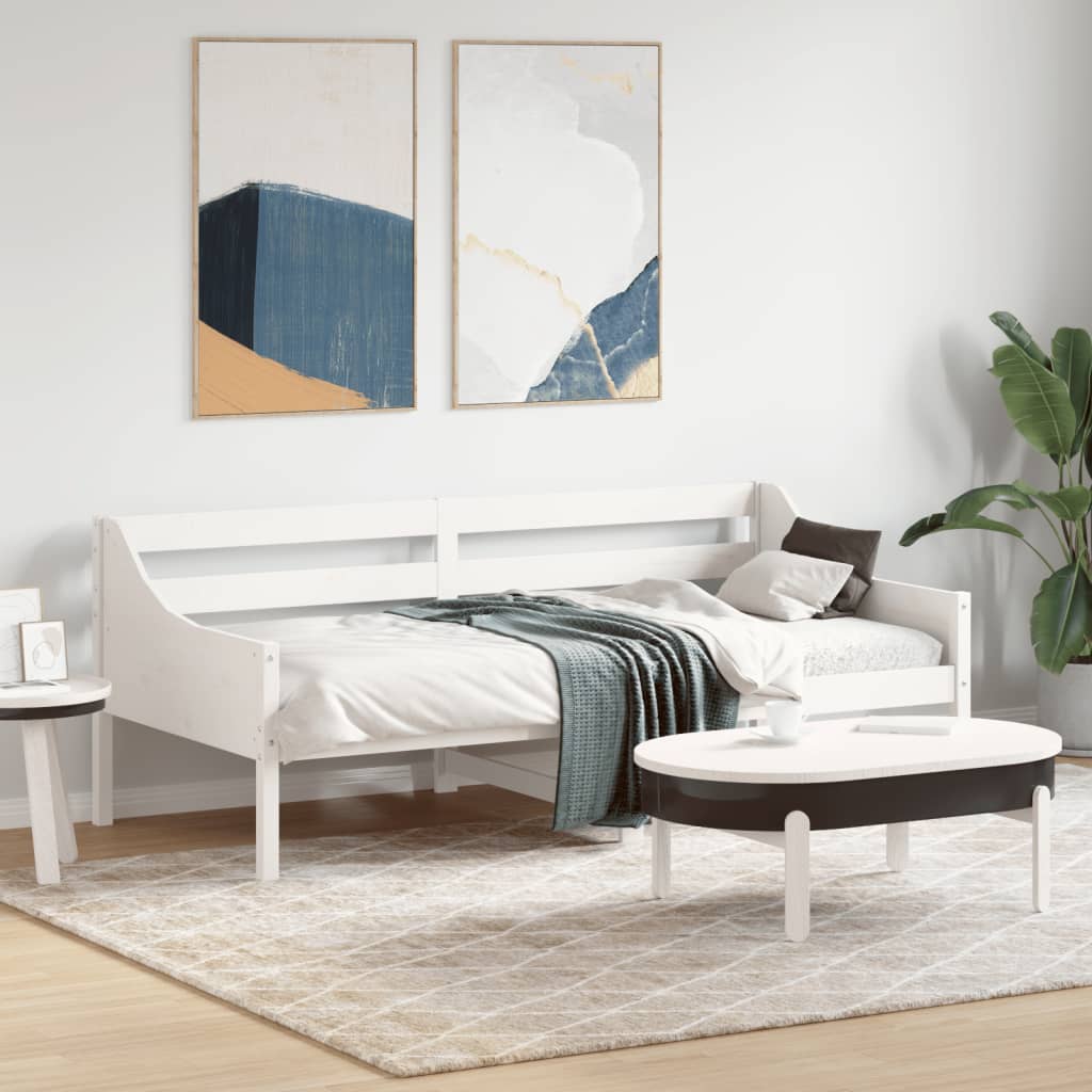 Dagseng uten madrass hvit 90x190 cm heltre furu