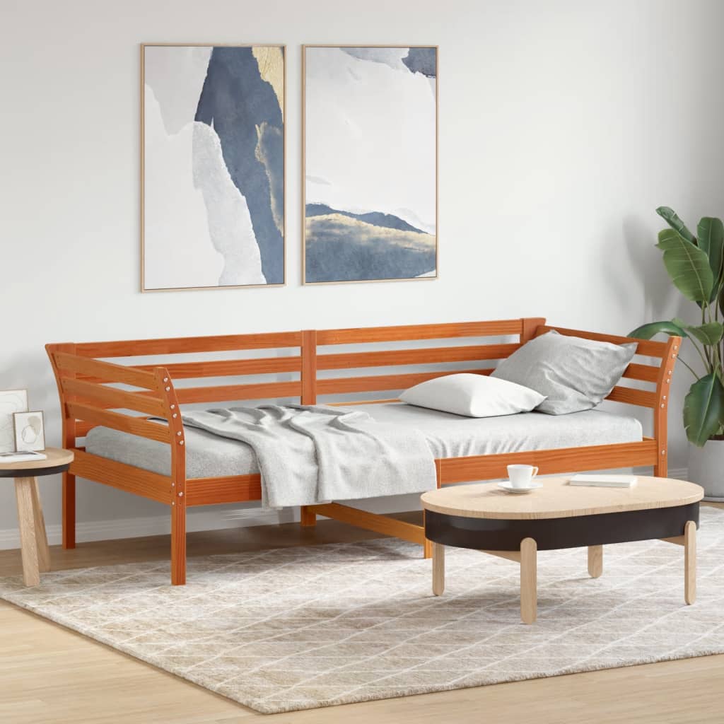 Dagseng voksbrun 100x200 cm heltre furu