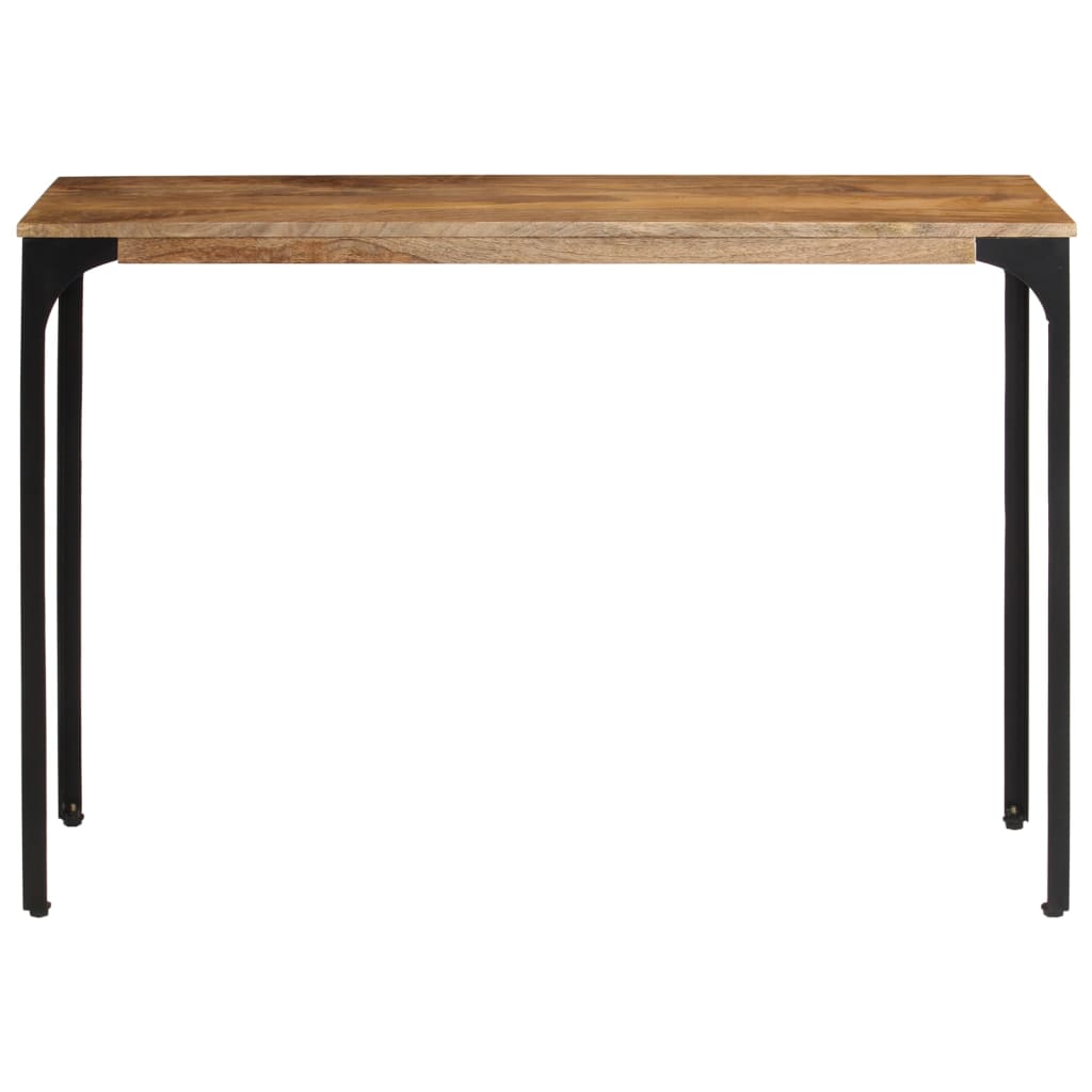 Konsollbord brun 110x35x76 cm heltre mango og jern