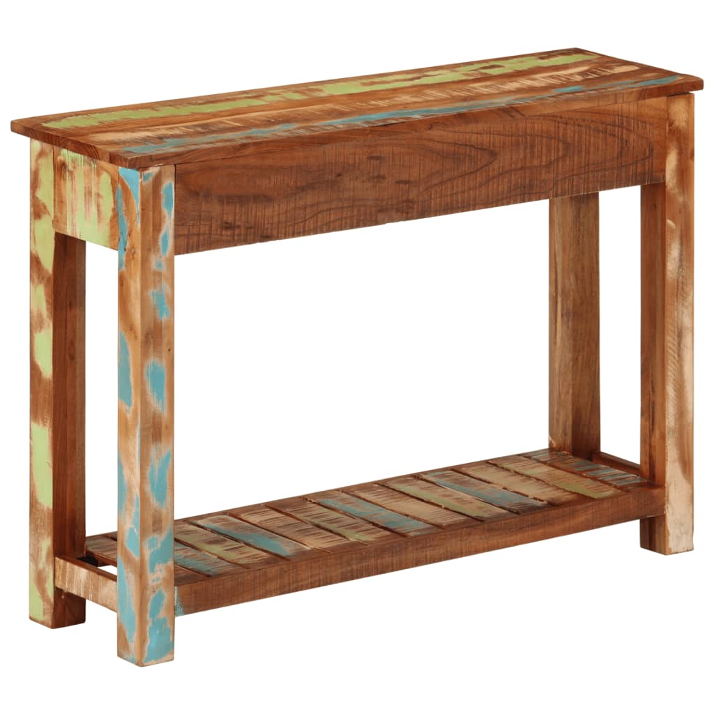Konsollbord 110x30x76 cm gjenvunnet heltre