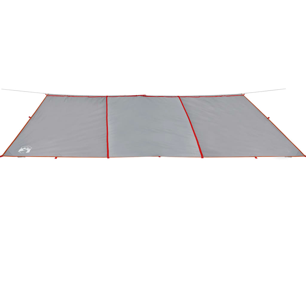 Campingpresenning grå og oransje 420x440 cm vanntett