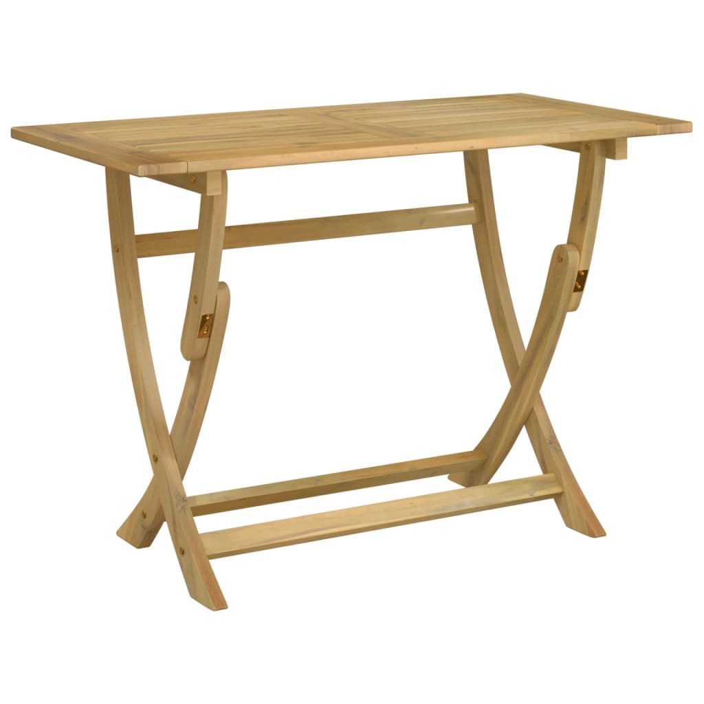 Sammenleggbart hagebord 110x55x75 cm heltre akasie