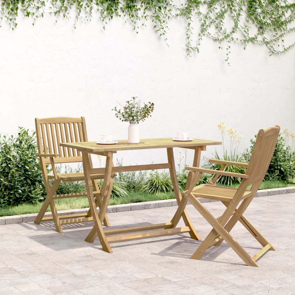 Sammenleggbart hagebord 110x55x75 cm heltre akasie