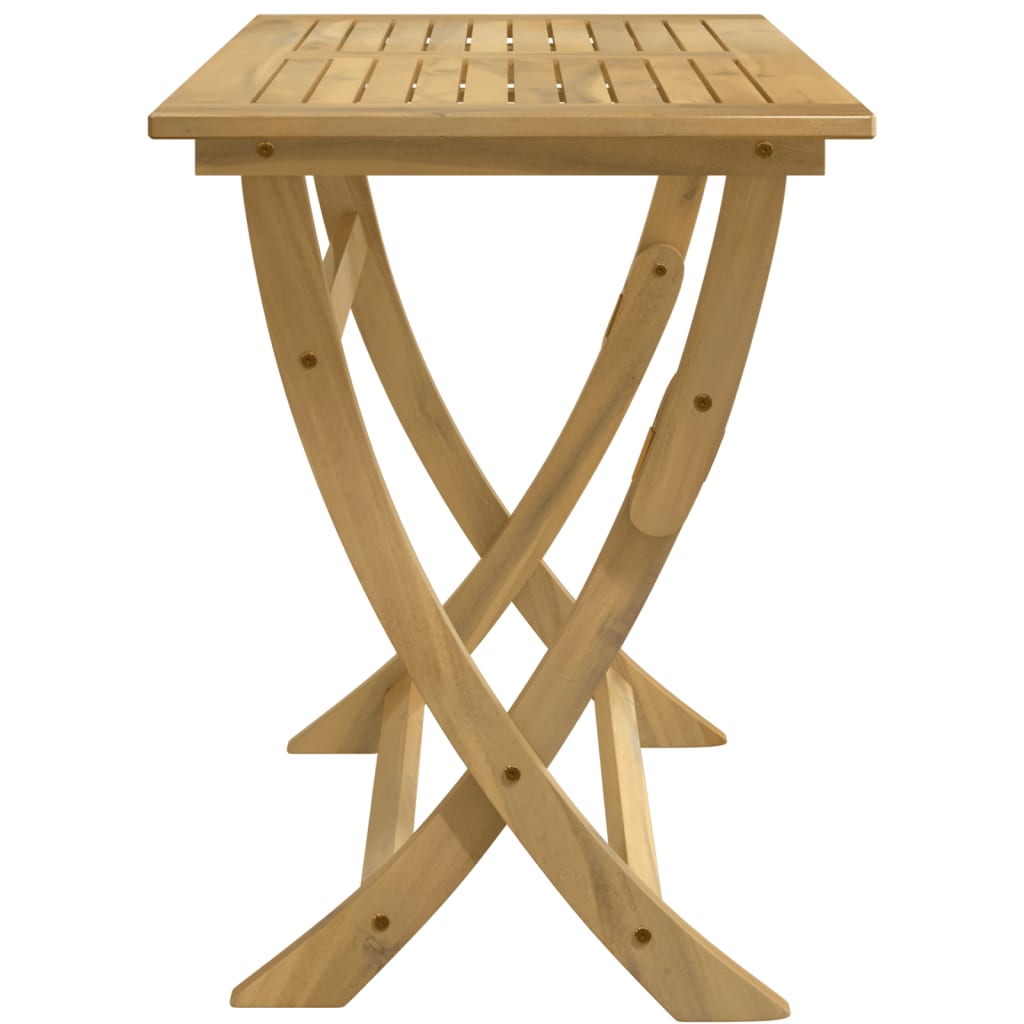 Sammenleggbart hagebord 110x55x75 cm heltre akasie