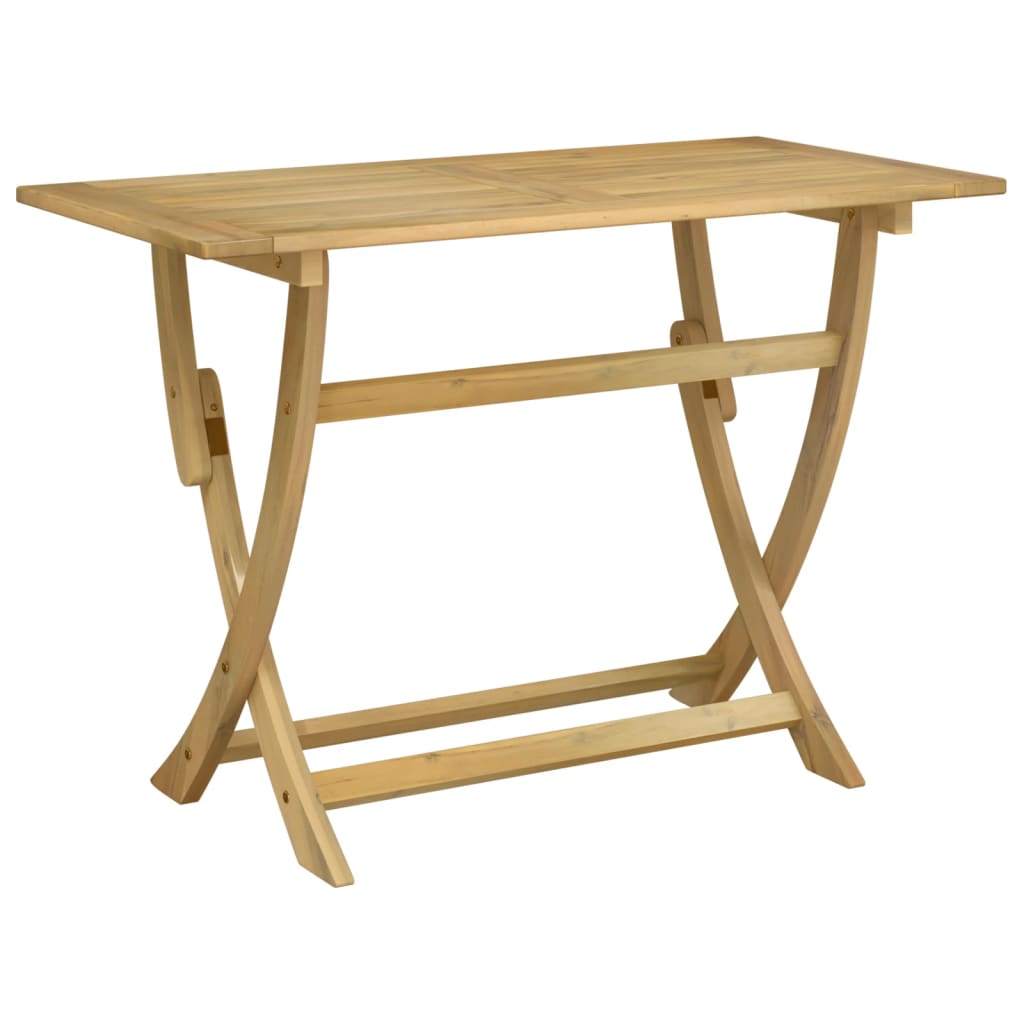 Sammenleggbart hagebord 110x55x75 cm heltre akasie