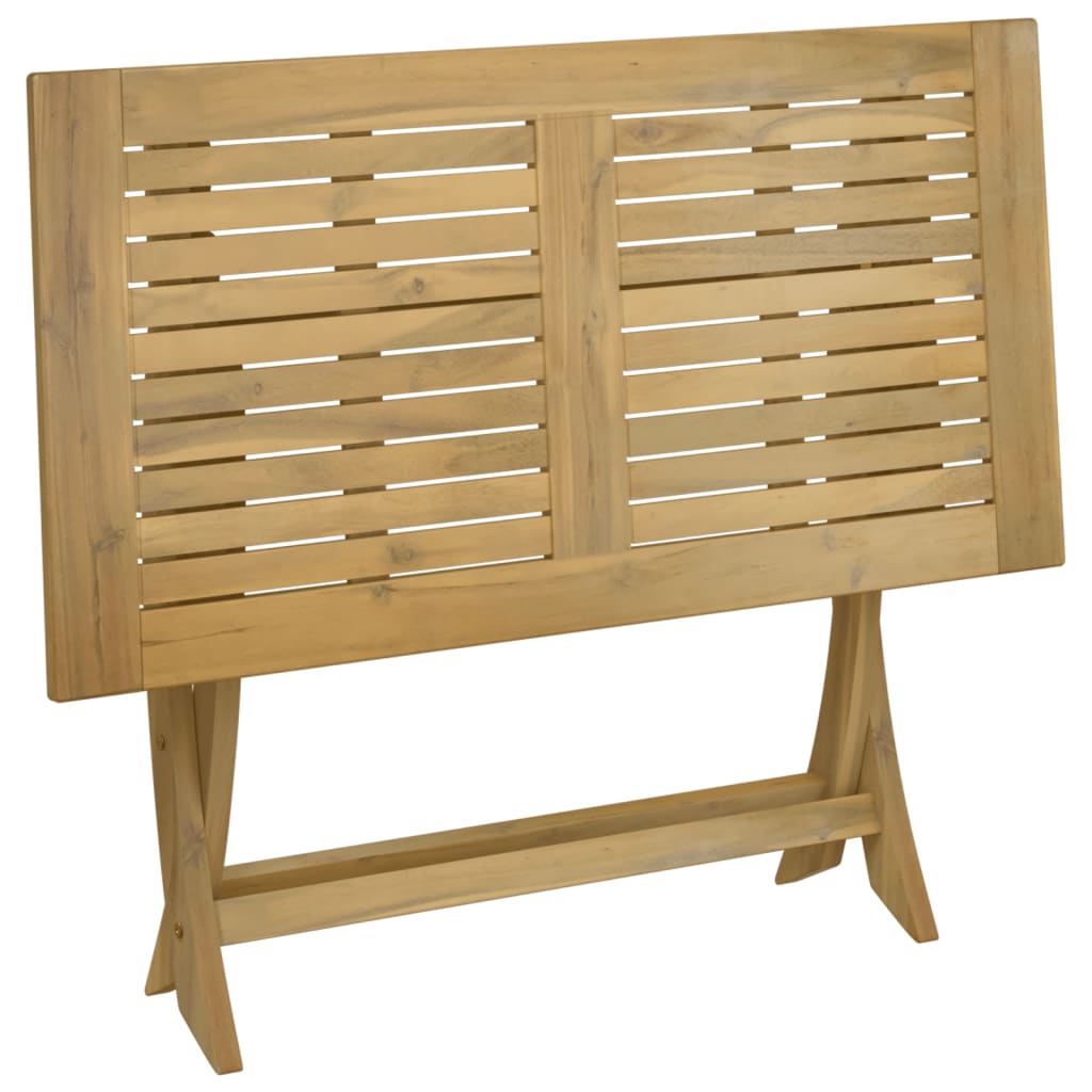 Sammenleggbart hagebord 110x55x75 cm heltre akasie