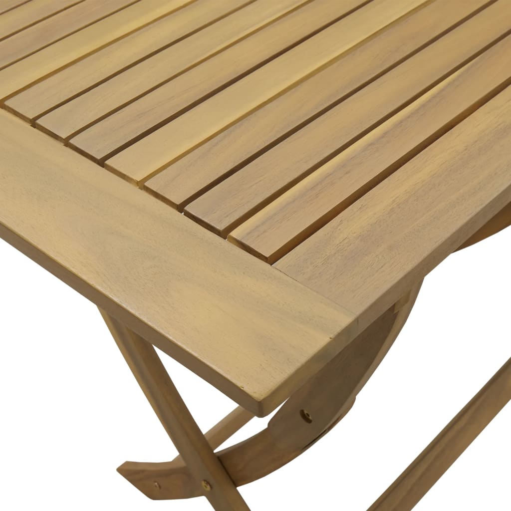 Sammenleggbart hagebord 110x55x75 cm heltre akasie