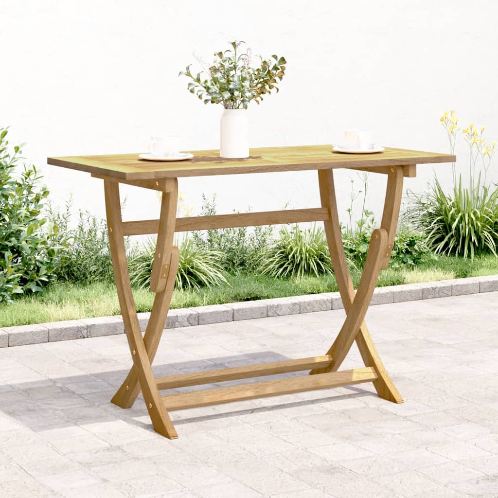 Sammenleggbart hagebord 110x55x75 cm heltre akasie