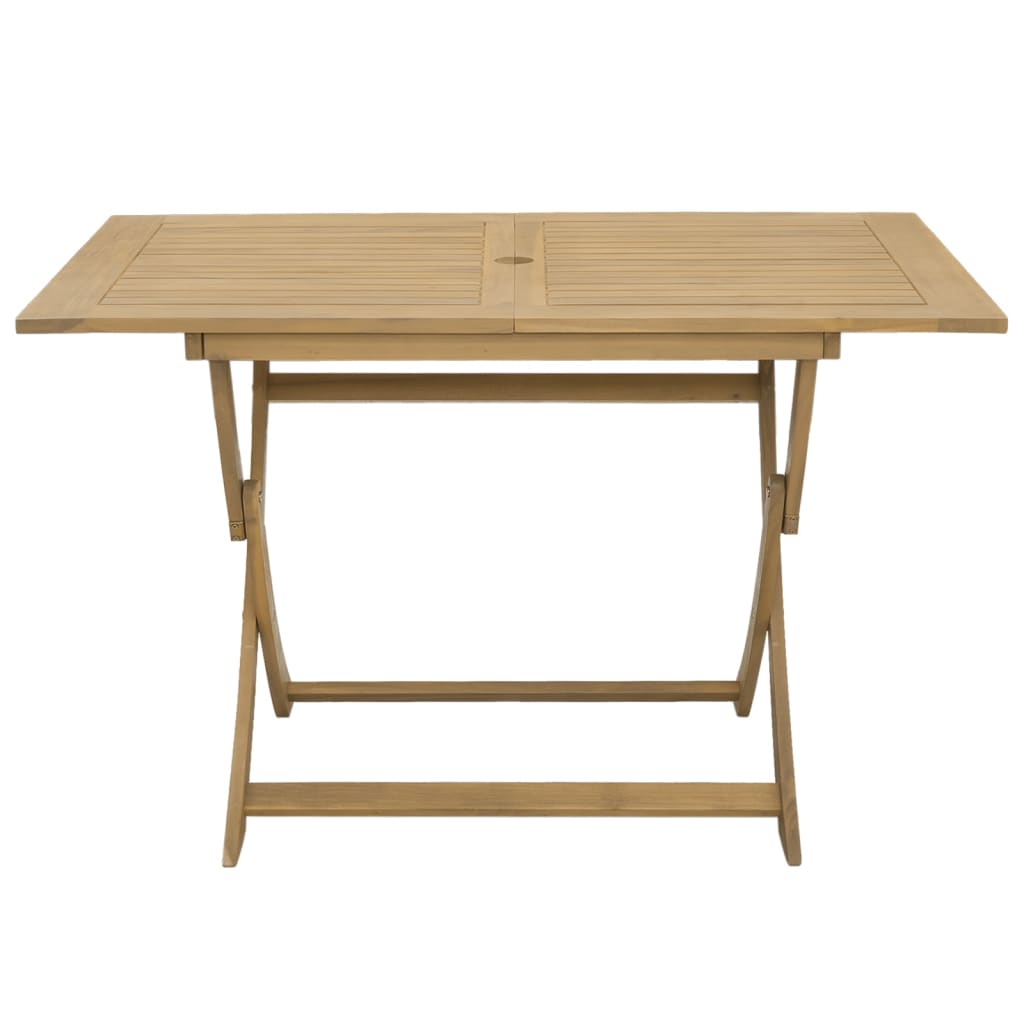 Sammenleggbart hagebord 120x70x75 cm heltre akasie