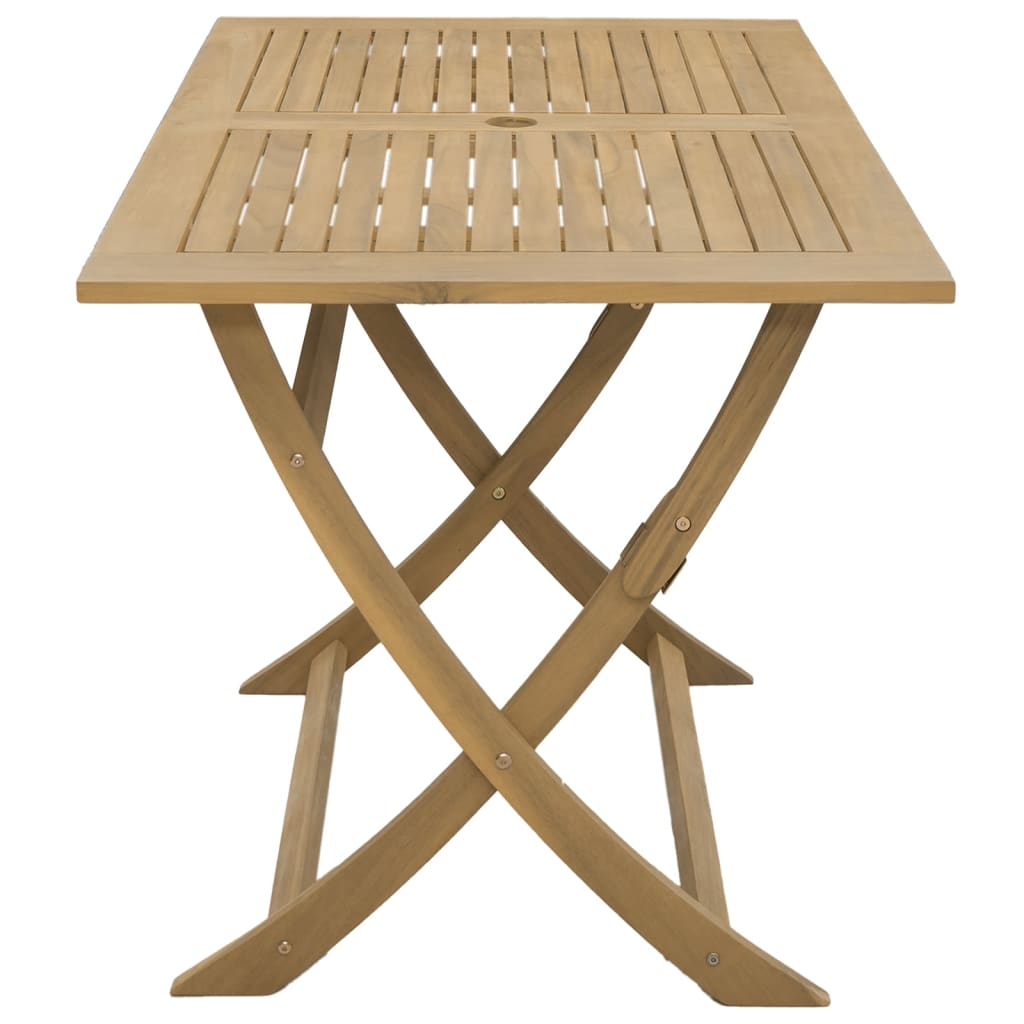 Sammenleggbart hagebord 120x70x75 cm heltre akasie