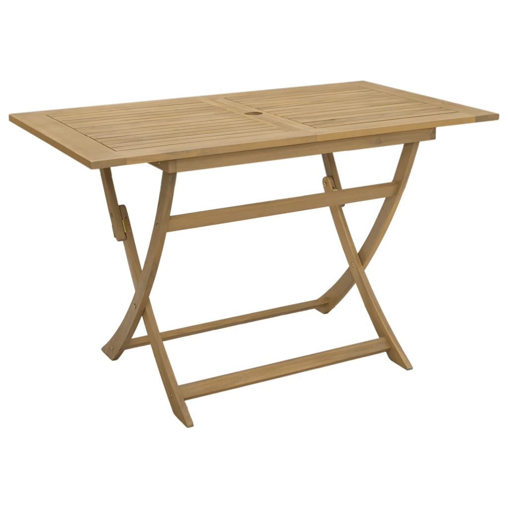 Sammenleggbart hagebord 120x70x75 cm heltre akasie
