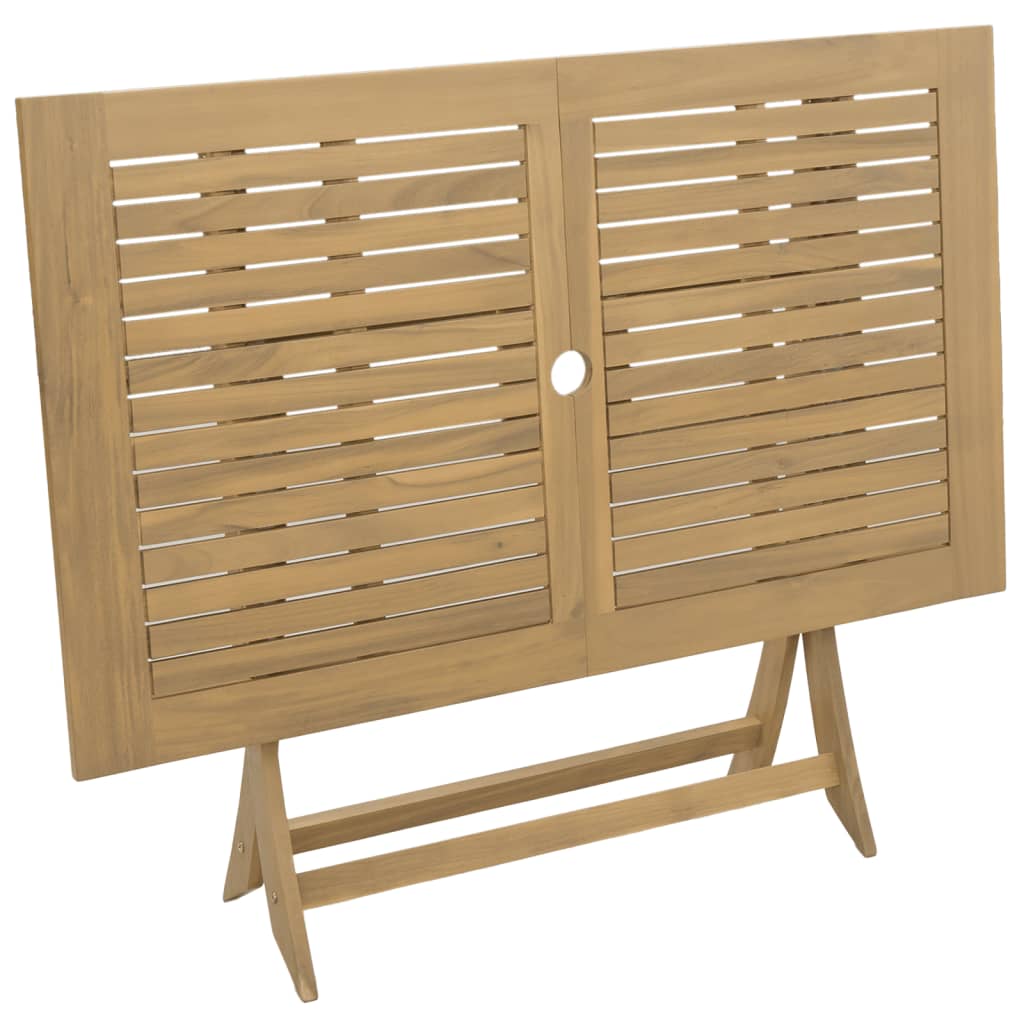 Sammenleggbart hagebord 120x70x75 cm heltre akasie