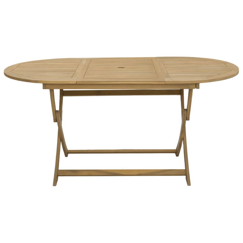 Sammenleggbart hagebord 160x85x75 cm heltre akasie