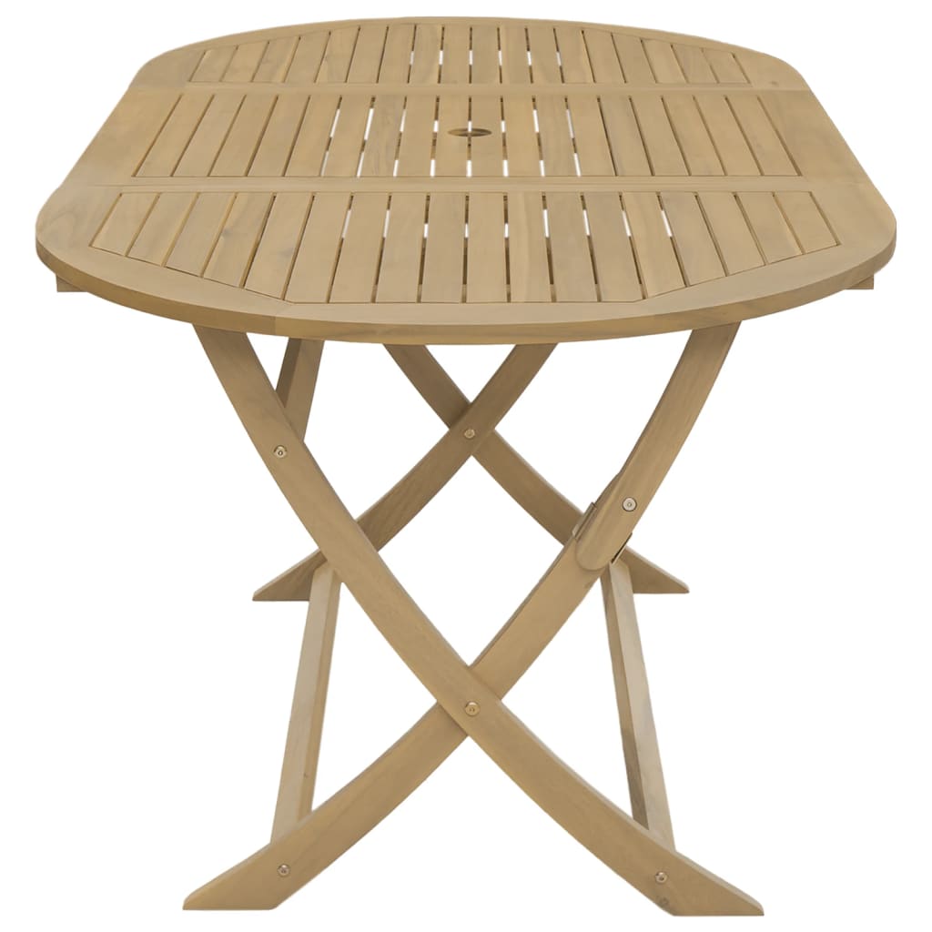 Sammenleggbart hagebord 160x85x75 cm heltre akasie
