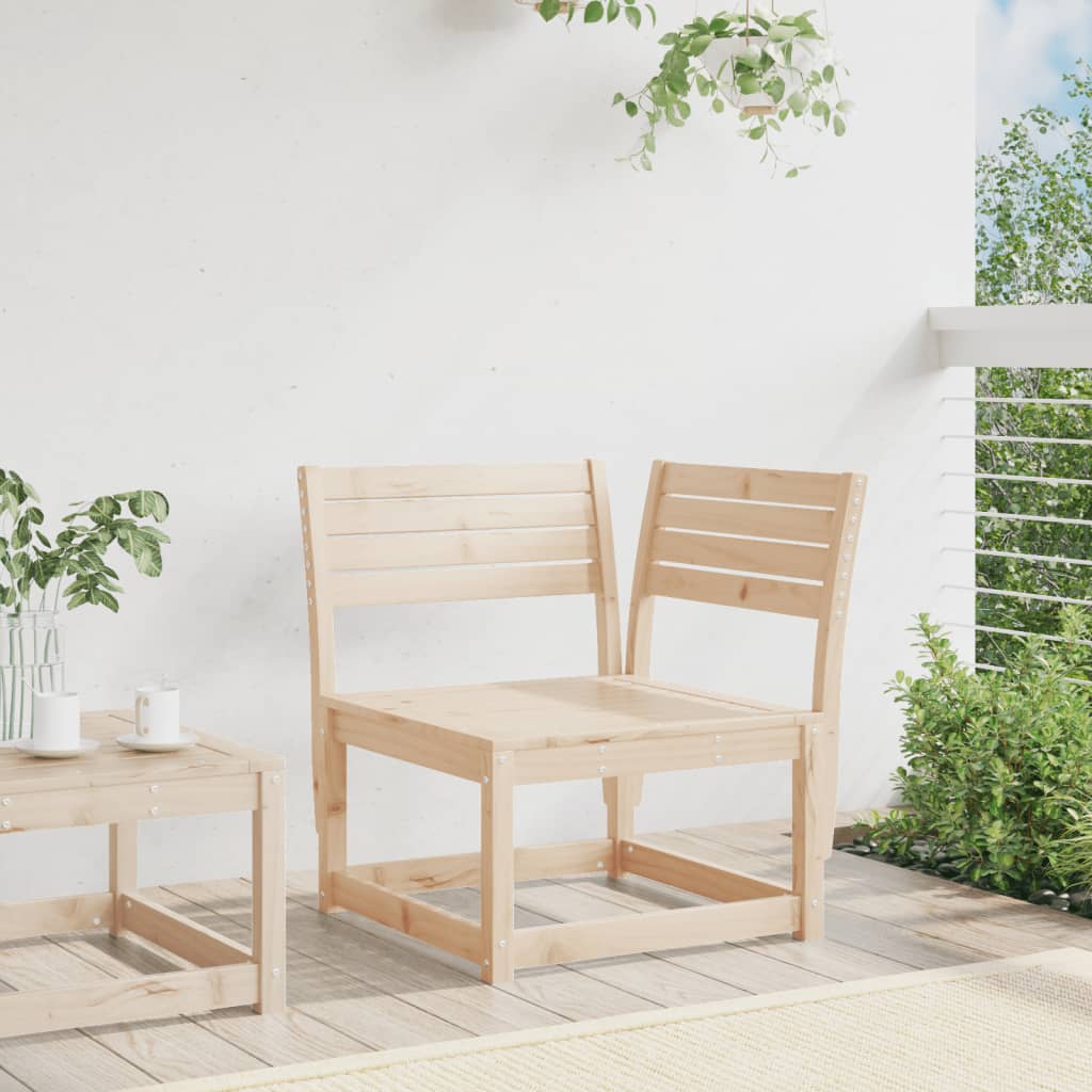 Hagesofa for hjørne 73x73x78 cm heltre furu