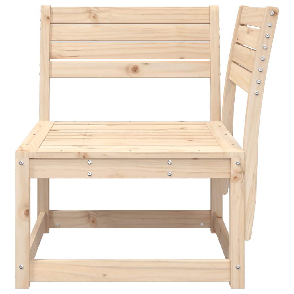 Hagesofa for hjørne 73x73x78 cm heltre furu