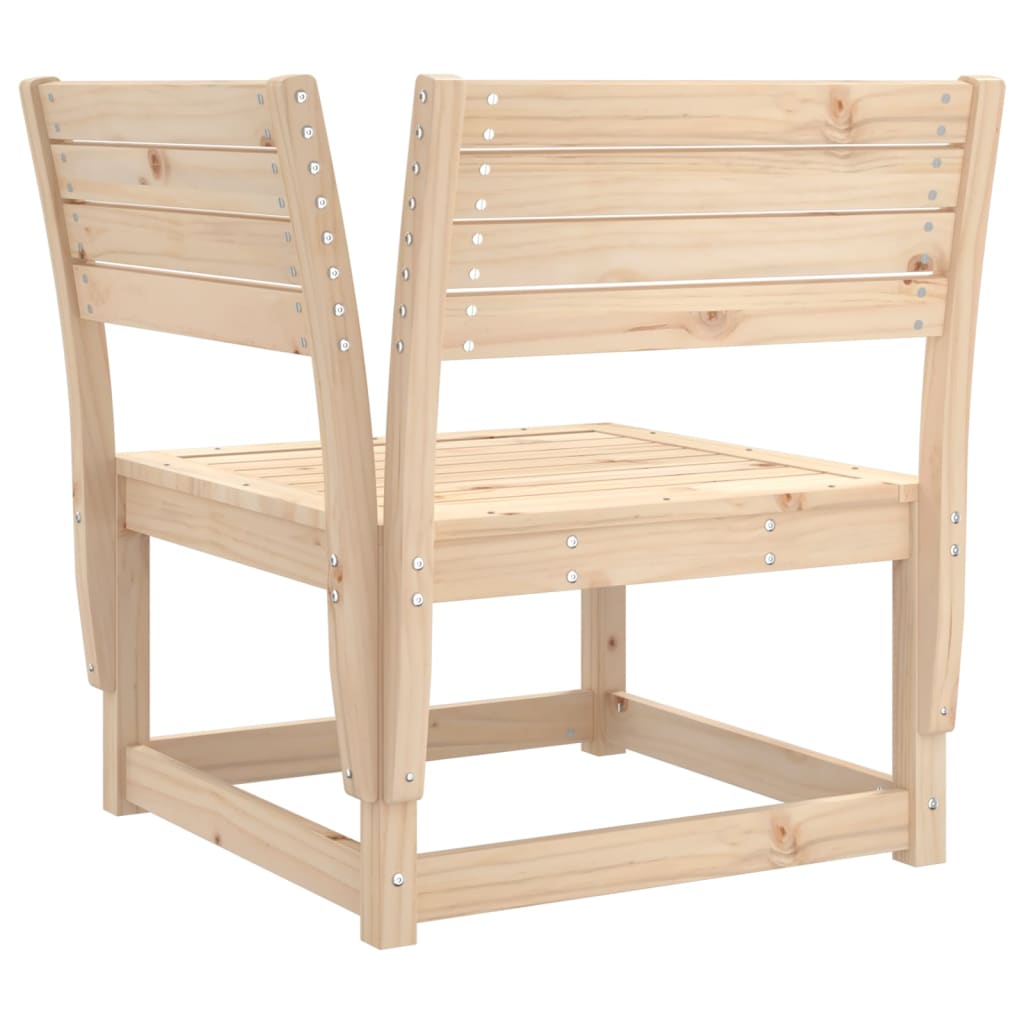 Hagesofa for hjørne 73x73x78 cm heltre furu