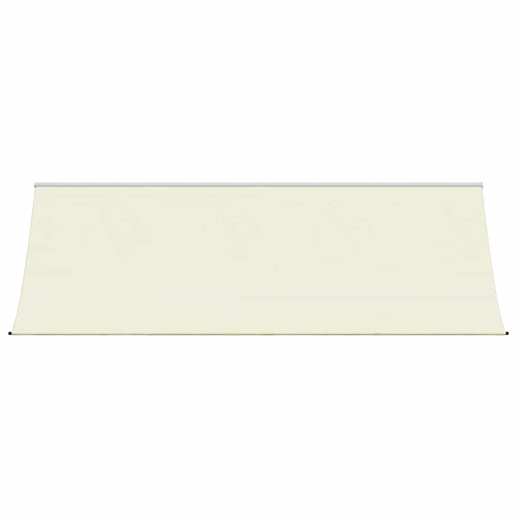 Uttrekkbar markise kremhvit 400x150 cm stoff og stål