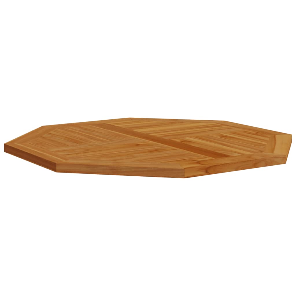 Bordplate 90x90x2,5 cm åttekantet heltre teak