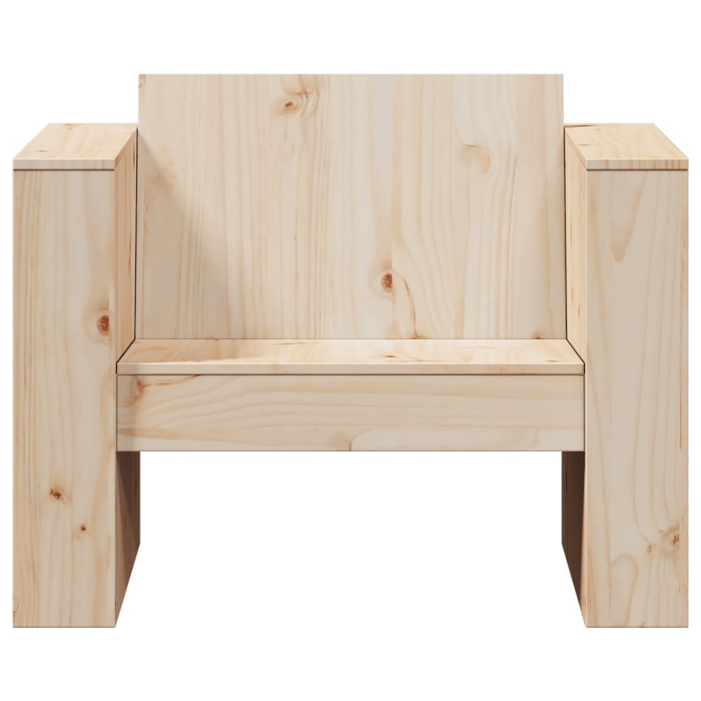 Hagesofa 79x60x62 cm heltre furu