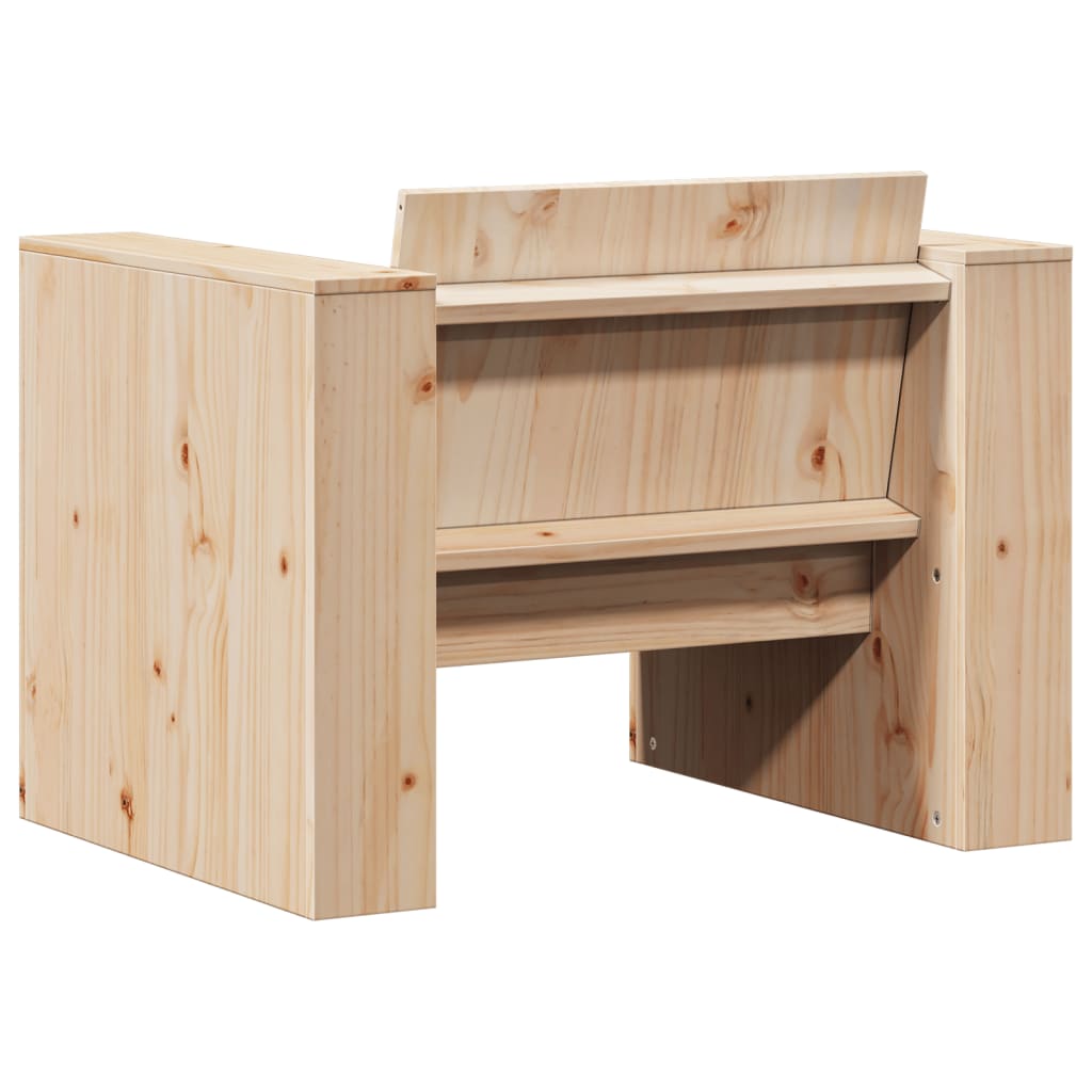 Hagesofa 79x60x62 cm heltre furu