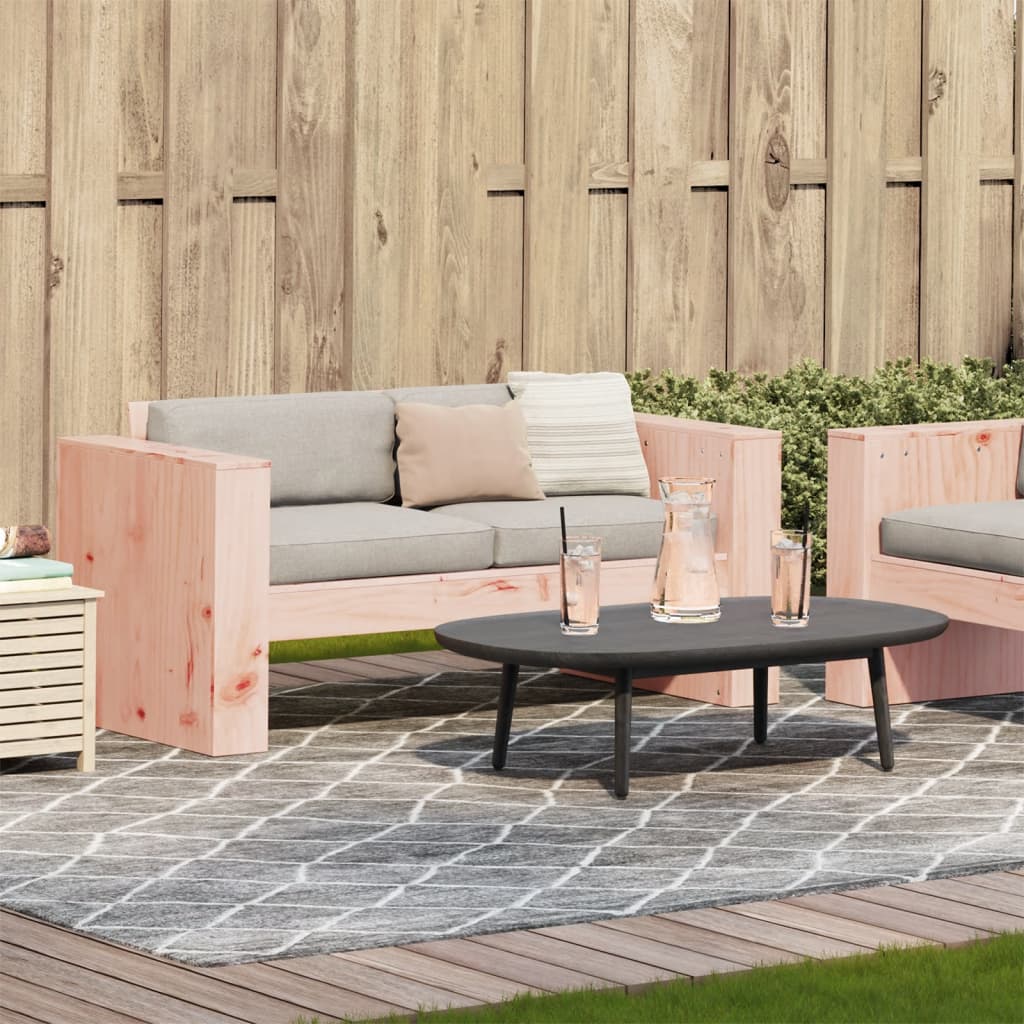 Hagesofaer 2-seters 134x60x62 cm heltre douglasgran