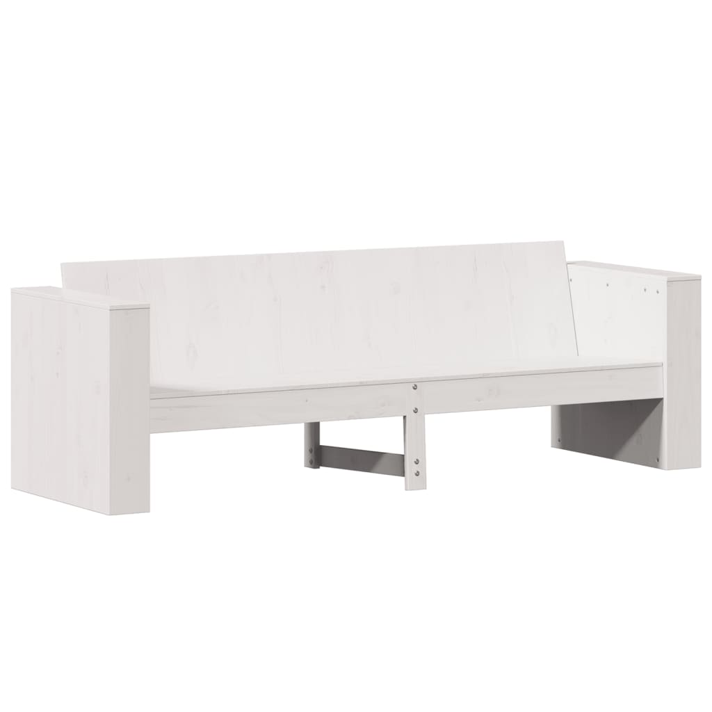 Hagesofa 3-seters 189x60x62 cm heltre furu