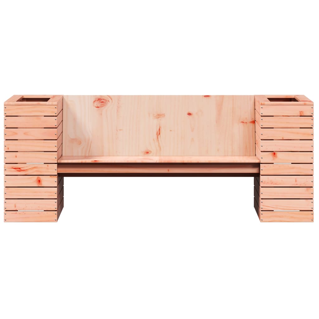 Benk med plantekasser 167,5x60x65 cm heltre douglasgran