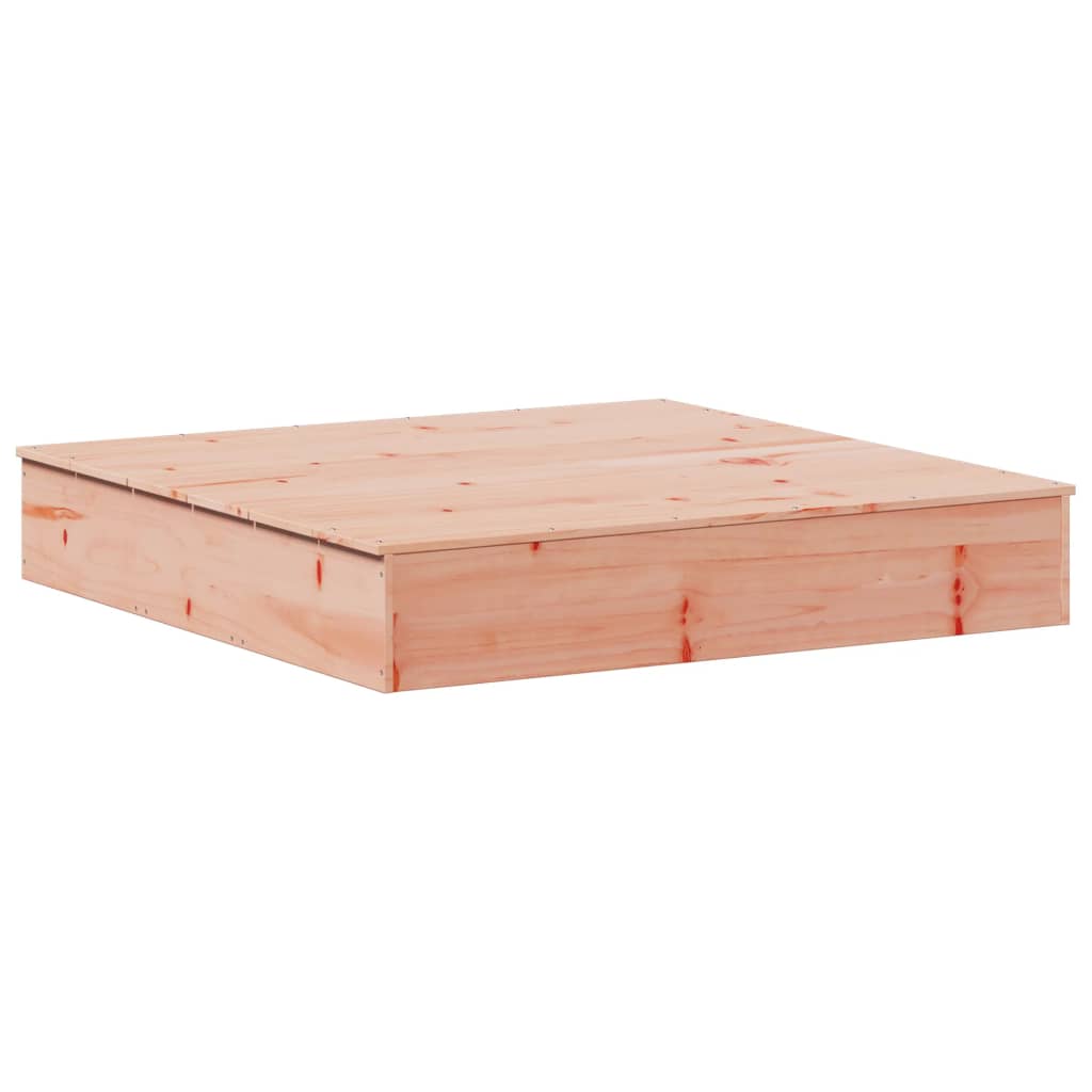 Sandkasse med lokk 111x111x19,5 cm heltre douglasgran