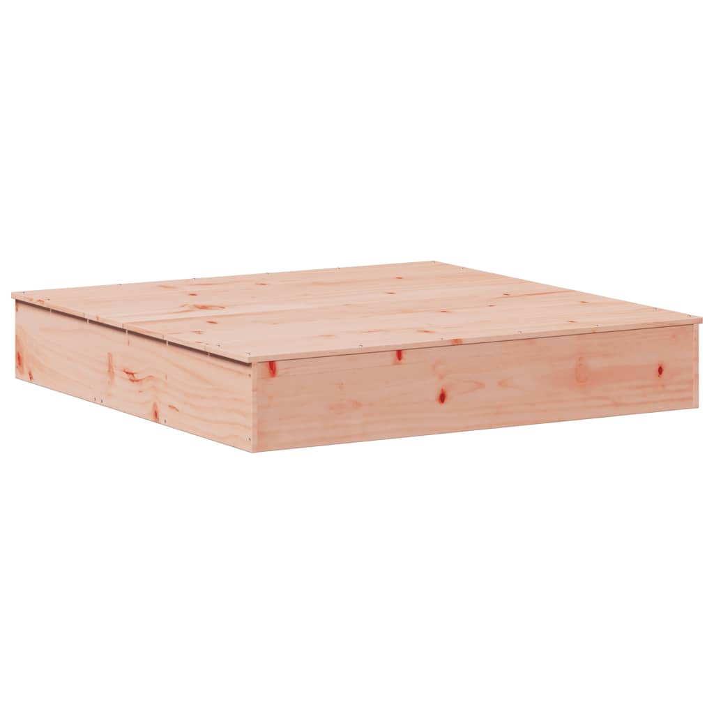 Sandkasse med lokk 111x111x19,5 cm heltre douglasgran