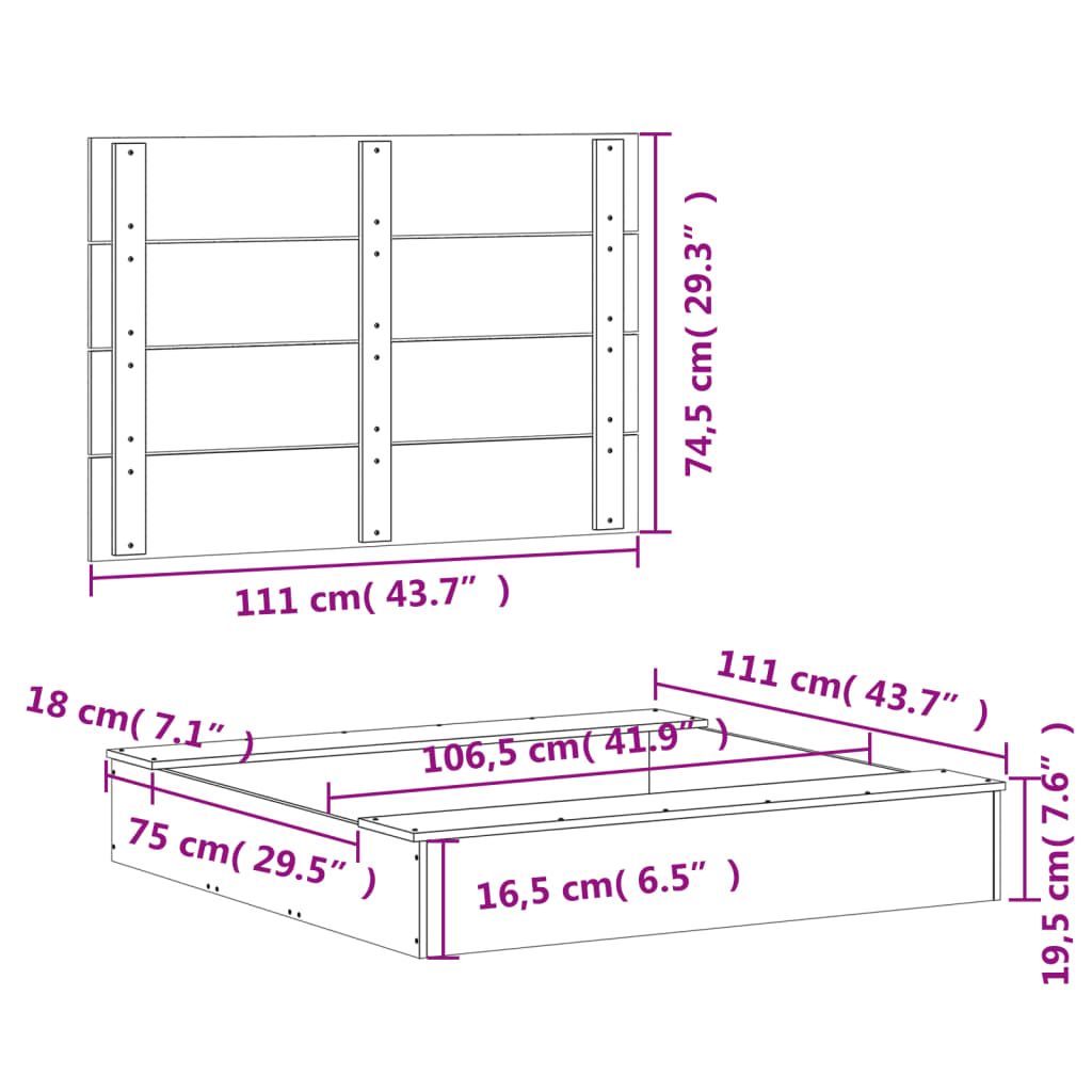 Sandkasse med lokk 111x111x19,5 cm heltre douglasgran