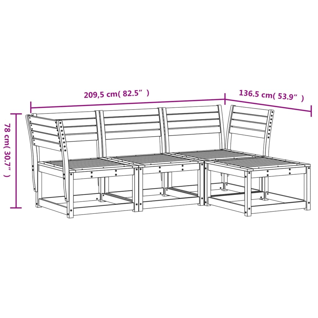 Hagesofagruppe 4 deler hvit heltre furu